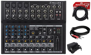 Mackie Mix12FX 12-Channel Compact Mixer W/FX Proven Performance + Free Cables - Picture 1 of 11