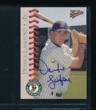 1998 Multi-ad #5 Derrick Lankford Augusta GreenJackets Signed Autograph (DR11)