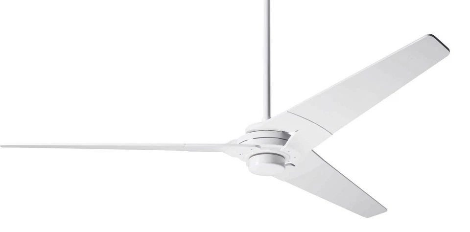 Modern Fan Company Torsion Gloss White 62" Ceiling Fan with Wall Control - Image 1 of 1