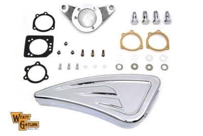 Conjunto de filtro de aire V-Twin 34-1629 cromo Wyatt Gatling para 93-07 FXD y FXST Foto 1 de 3