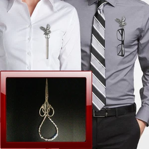 Forbici Peltro PP-G23 Spilla Spilla Goccia Cerchio Porta Bicchieri,Penne,Gioielli  - Foto 1 di 1