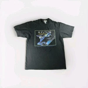 Vintage USA Made Cirque Du Soleil Mystere Treasure Island Black Tshirt Large - Picture 1 of 10