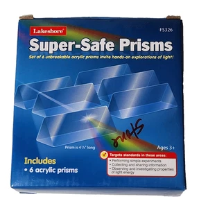 Lakeshore Learning Super Safe Acrylic Prisms Set of 6 Unbreakable Teaching Aid - Picture 1 of 13