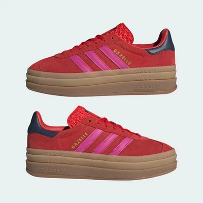 Adidas Mujer Talla 8 Gazelle Negrita Rojo Tenis Zapatos Informales JH9665 Foto 1 de 4
