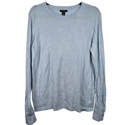 Suéter suave cómodo manga larga azul claro halógeno para mujer talla 1 L o XL Foto 1 de 4