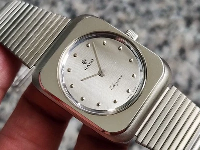 Nos Vintage Rado Elegance Manual Winding Swiss made Gents Tank Silver Dial. - Image 1 of 4