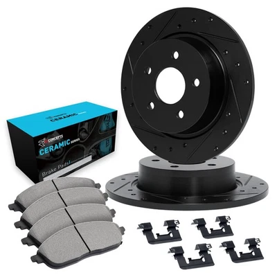 For Mazda Protege5 02-03 Brake Kit eLINE Series Drilled & Slotted Rear Brake Kit - Image 1 of 4