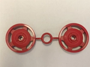 Felgen vorne rot (2) Stern für DT01/02/03 Tamiya - Bild 1 von 2
