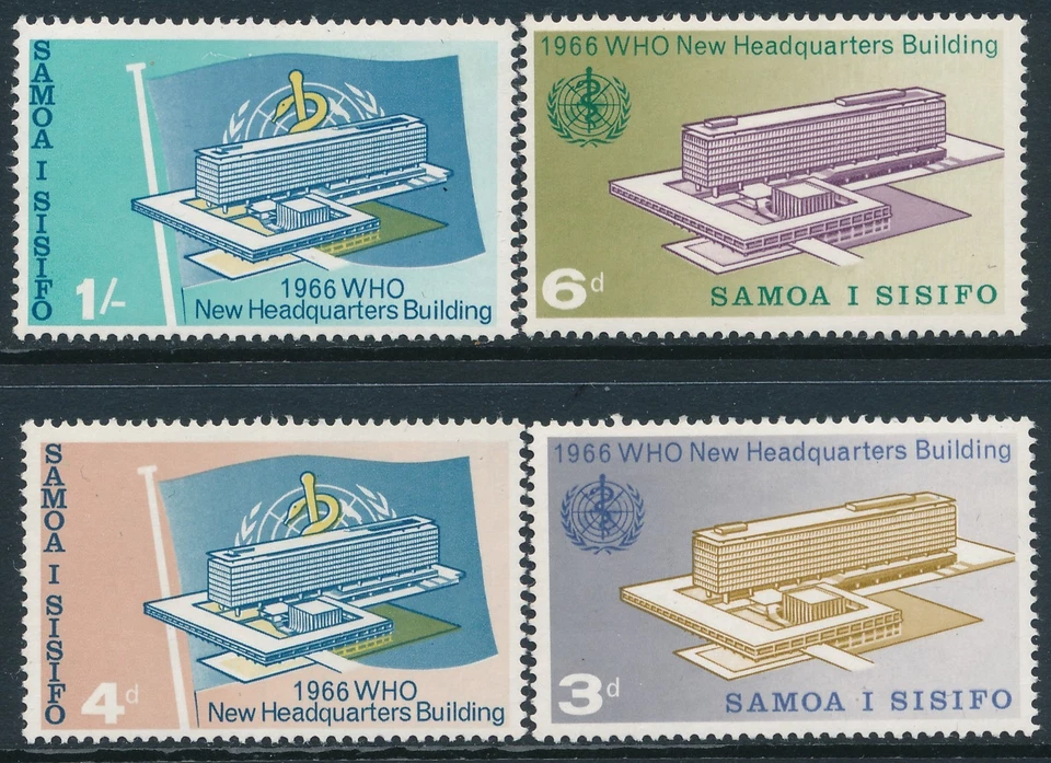 Samoa 1966 nuevo sin usar JUEGO DE CONSTRUCCIÓN DE 4 MLH como nuevo Foto 1 de 2