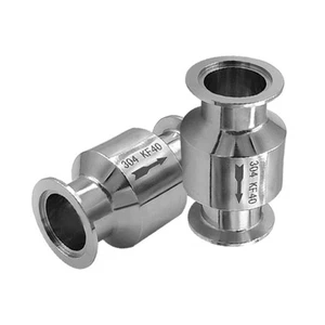 304 Edelstahl Vakuum Schnellrückschlagventil KF16 KF25 KF40 KF50 Stecker Neu ? - Bild 1 von 8