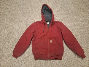 Chaqueta Carhartt Carhartt Carmesí Borgoña RARA de Colección Años 90 M Grunge - Imagen 1 de 13
