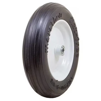 Roda livre plana Marastar 00081, poliuretano, 350 lb, branca - Imagem 1 de 3