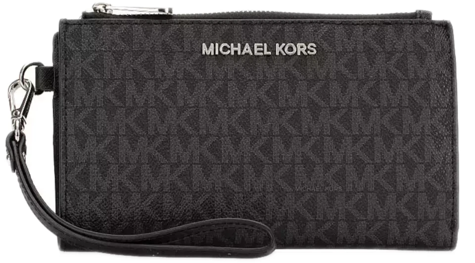 Michael Kors MK Jet Set Viaje Doble Cremallera Teléfono Muñequera Billetera  Foto 1 de 1