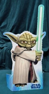 YODA STAR WARS CLONE WARS CUTOUT FROM HALLMARK PRESENTATIONS GIFT BOX 2009 - Picture 1 of 4