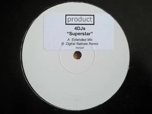 4DJS - SUPERSTAR - 12" RECORD / VINYL - PRODUCT RECORDINGS - PDT04T - UK - 2002 - Picture 1 of 1