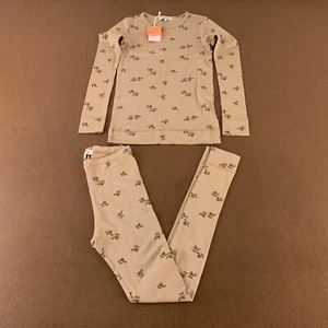 Koalav Toddler Girls 9 Toffee Acorn Printed 2 Piece Long Sleeve Pajama Set NWT - Picture 1 of 9