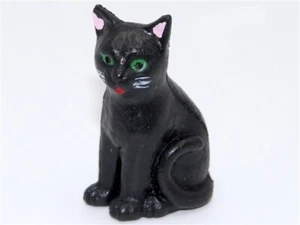 Dolls House Miniature 1/12th Scale Black Cat Sitting GA206 - Picture 1 of 1