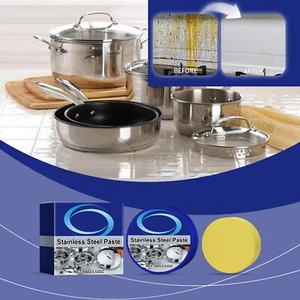 Stainless Steel Cleaning Paste Pot Stove Cleaning Oil Stains Maintenance Cleaner - Picture 1 of 6