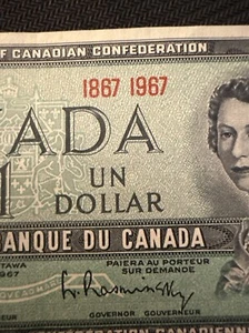1867 - 1967 Canadian 1 $ Dollar Bank Note - Bild 1 von 4
