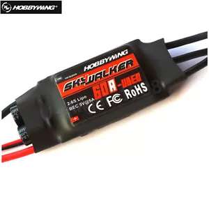Hobbywing SkyWalker 60A Brushless ESC Speed Controller With 5V 3A UBEC - Picture 1 of 3