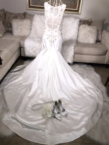 Cristiano Lucci Wedding Dress Gown Sz 10 - Picture 1 of 12