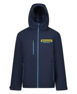 New Holland Tractor Waterproof Insulated Hooded Jacket - Small - 3XL - Picture 1 of 2