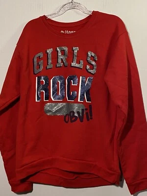 Sudadera Hanes Girls roja roca  Foto 1 de 3