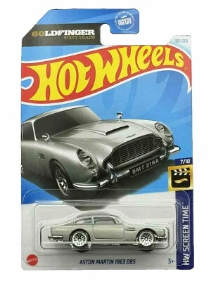 Hot Wheels 2024 HW Screen Time 7/10 Aston Martin 1963 DB5 6OLDFINGER Bond 007 - Image 1 of 4