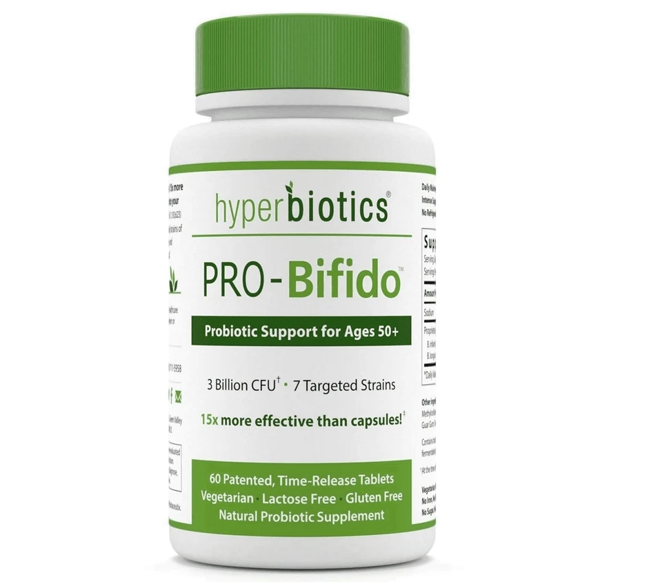 Soporte probiótico Hyperbiotics PRO-Bifido para edades 50+ -- 60 pestañas Foto 1 de 4