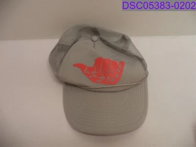 Chapéu caminhoneiro Cobra Hang Loose Snapback cinza com gráfico rosa - Imagem 1 de 4