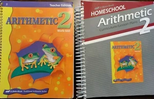 Abeka Arithmetic 2 Curriculum & Lesson Plans And Work Text Teacher Edition  - Picture 1 of 3