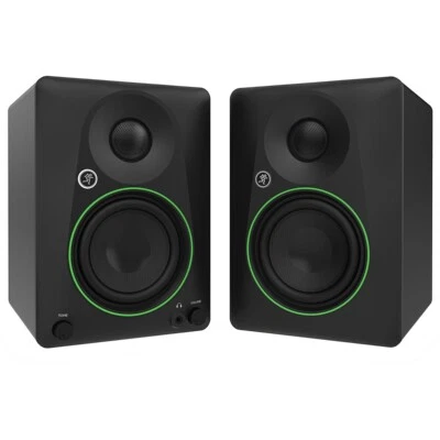 Mackie CR4.5 4.5" Powered Studio Monitor Speakers Pair with Tone Control
