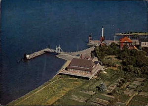 STADE Luftaufnahme ~1965 Gaststätte Elbkate, Stadersand vom Flugzeug aus color - Picture 1 of 2