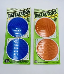 NOS 4 Hy-Ko 3-1/4 Zoll Durchmesser Rundes, bruchfestes Plexiglas, 2 Bernstein 2 Gold - Bild 1 von 5