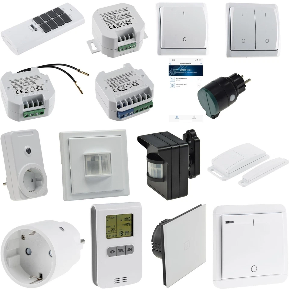 FUNK Schaltersystem "Pilota Casa" Schalter Taster Empfänger Steckdose Fernbedie. - Bild 1 von 2