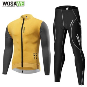 WOSAWE Conjunto de Ciclismo Para Hombre Transpirable Deportivo Top 3D Acolchado Medias Pantalones Reflectantes - Imagen 1 de 20