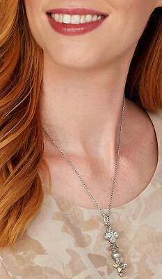 QVC Barbara Bixby Plata de Ley y Oro 18K Topacio Blanco Potenciador de Llave Foto 1 de 4