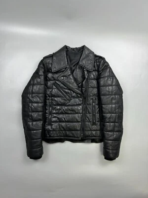 Women’s Alexander Wang for H&M Biker Leather Quilted Jacket Size US 6 (Y0783) - Image 1 of 4