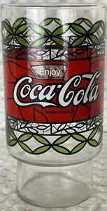 Vintage Large Coka-Cola Glass Stained Tumbler 32 oz Huge Big Enjoy Coke 7" tall - Picture 1 of 8