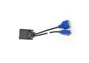 Molex DMS 59 Male to Dual 2x VGA DE 15 D Sub Female Y Splitter Cable - Picture 1 of 3