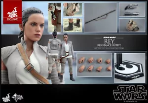 New Hot Toys MMS377 Star Wars The Force Awakens 1/6 Rey Resistance Outfit - Picture 1 of 12