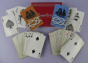 Hamilton Doppelpack Vintage Spielkarten Segelschiff & Seilknoten Design - Bild 1 von 1