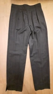 Scabal 100 % Cashmere Kaschmir Anzughose Dunkelgrau Nadelstreifen - Bild 1 von 8