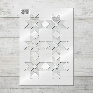 Argyle Squares Wiederholung Wiederverwendbare Schablone - Wiederholungsmuster, Wohnkultur - 10805 - Bild 1 von 6