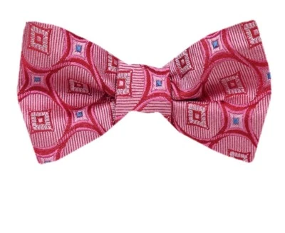 Pajarita tejida de diseñador 100 % seda lunares para hombre - Nueva con etiquetas Foto 1 de 3