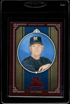 2005 Donruss Diamond Kings Geoff Jenkins Framed Red #358 - Milwaukee Brewers - Image 1 of 2