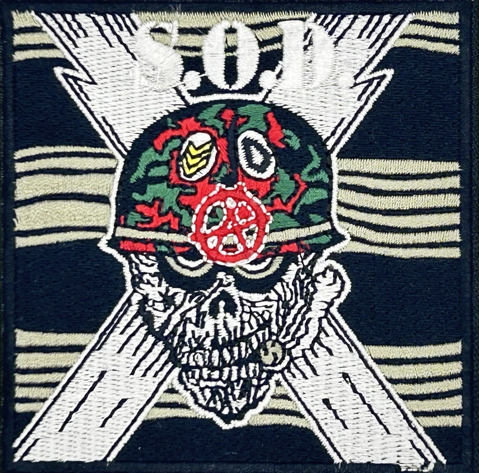 S.O.D. Stormtroopers of Death Thrash Metal Band Applique Embroidered Patch