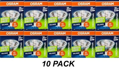 10 x 12V 35W MR16 Halogen NARROW BEAM 10D Light Lamp Globes Bulbs Dimmable OSRAM - Image 1 of 4