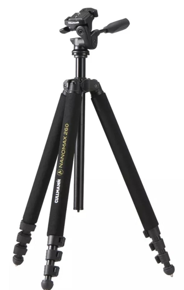 Cullmann Nanomax 260 Tripod with CW25 3-Way Head and Case #52601 New — 第 1/4 张图片