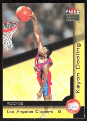 2000-01 9338D Fleer Premium Keyon Dooling novato Los Angeles Clippers #223 Foto 1 de 2